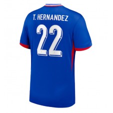 Frankrike Theo Hernandez #22 Hemmatröja EM 2024 Korta ärmar